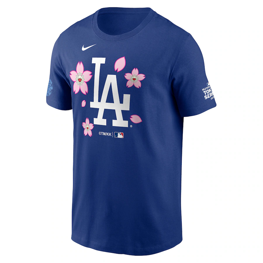 Men Los Angeles Dodgers blank blue MLB 2025 Tshirt style 7